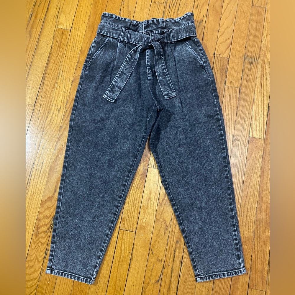 Black denim pants by Who What Wear